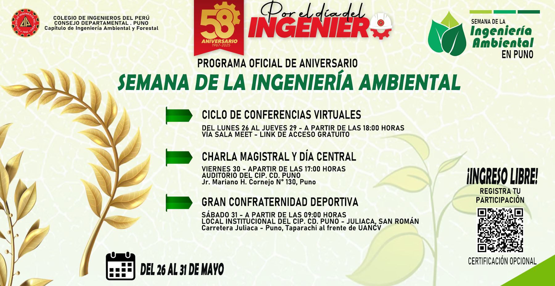 Banner del evento
